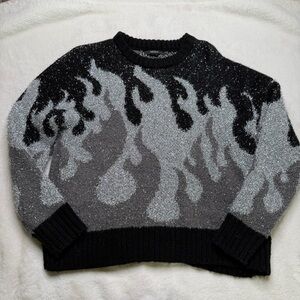 Forever 21 Metallic Flame Sweater – XS